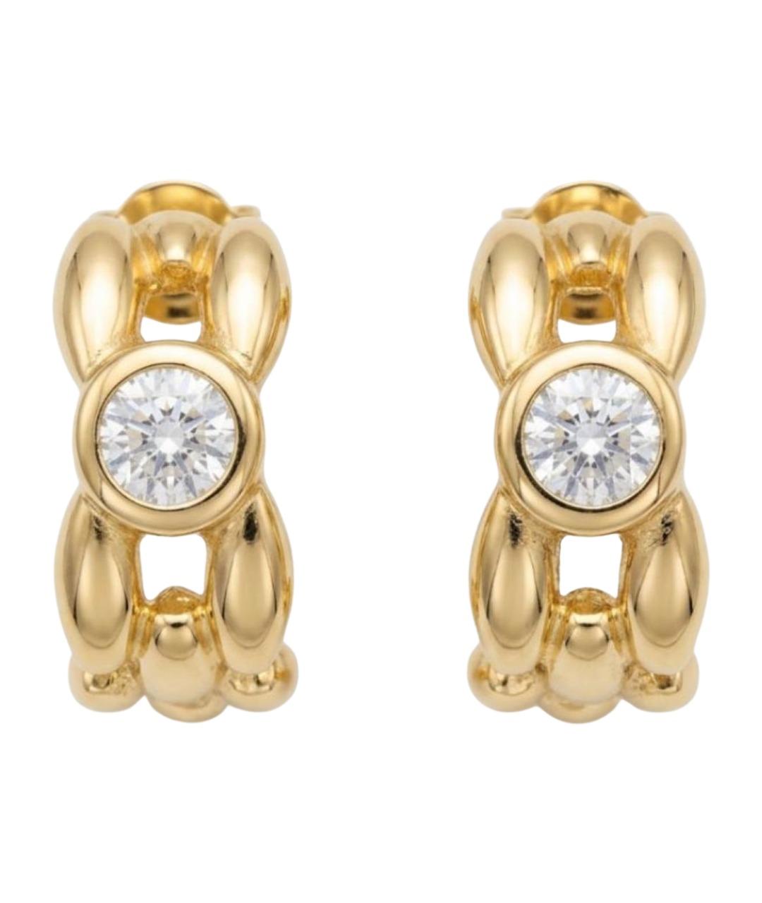 CHRISTIAN DIOR Золотые клипсы, фото 1