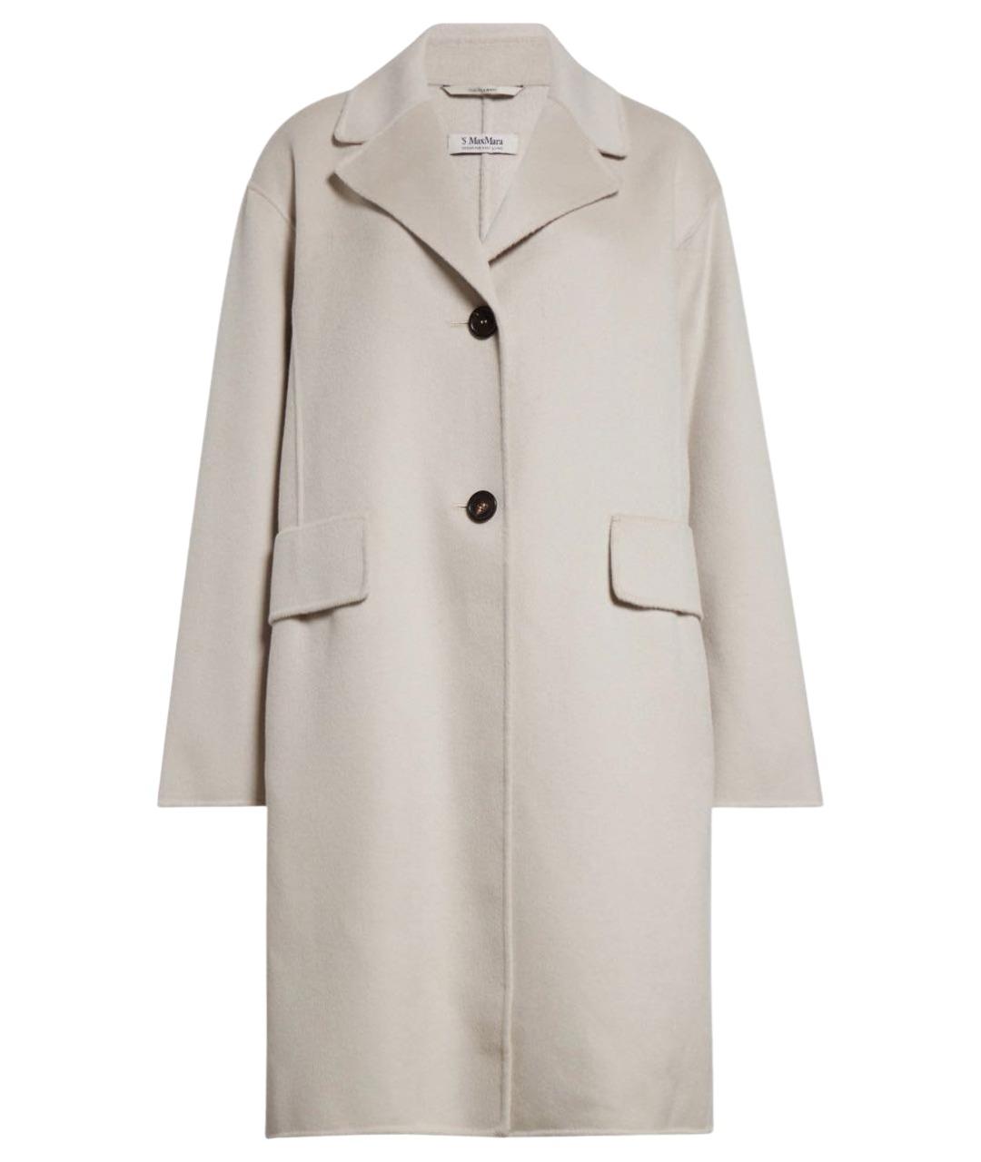 'S MAX MARA Серое шерстяное пальто, фото 1