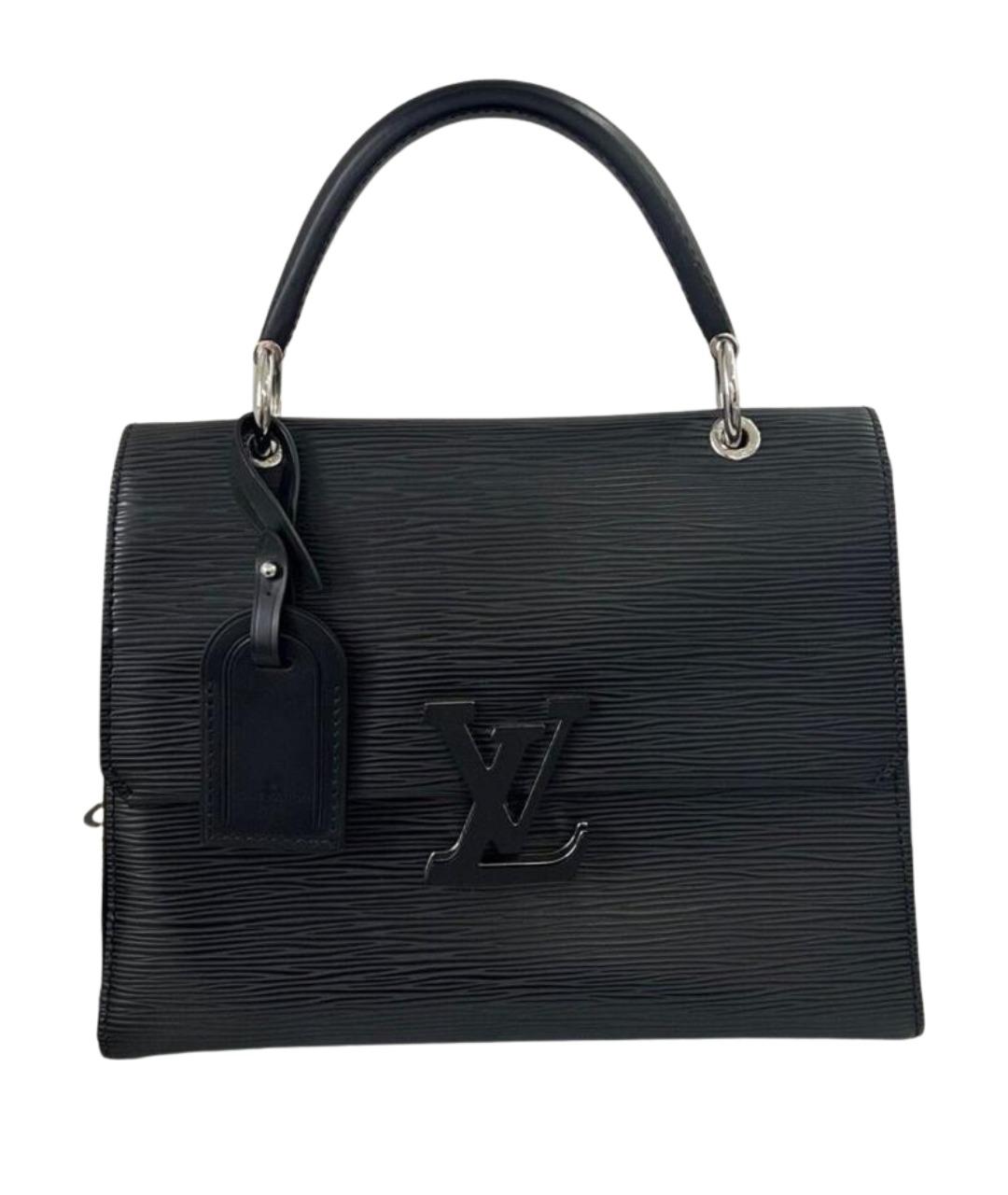 LOUIS VUITTON Черная кожаная сумка тоут, фото 1