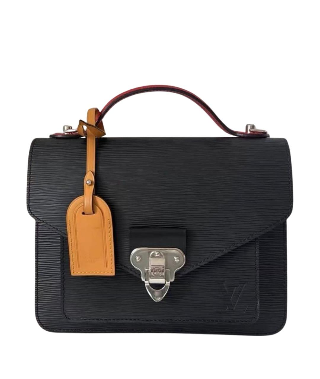LOUIS VUITTON Черная кожаная сумка через плечо, фото 1