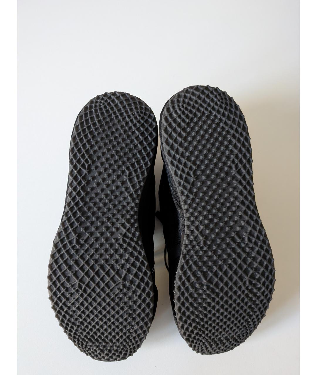 Y-3 Черные синтетические низкие кроссовки / кеды, фото 6