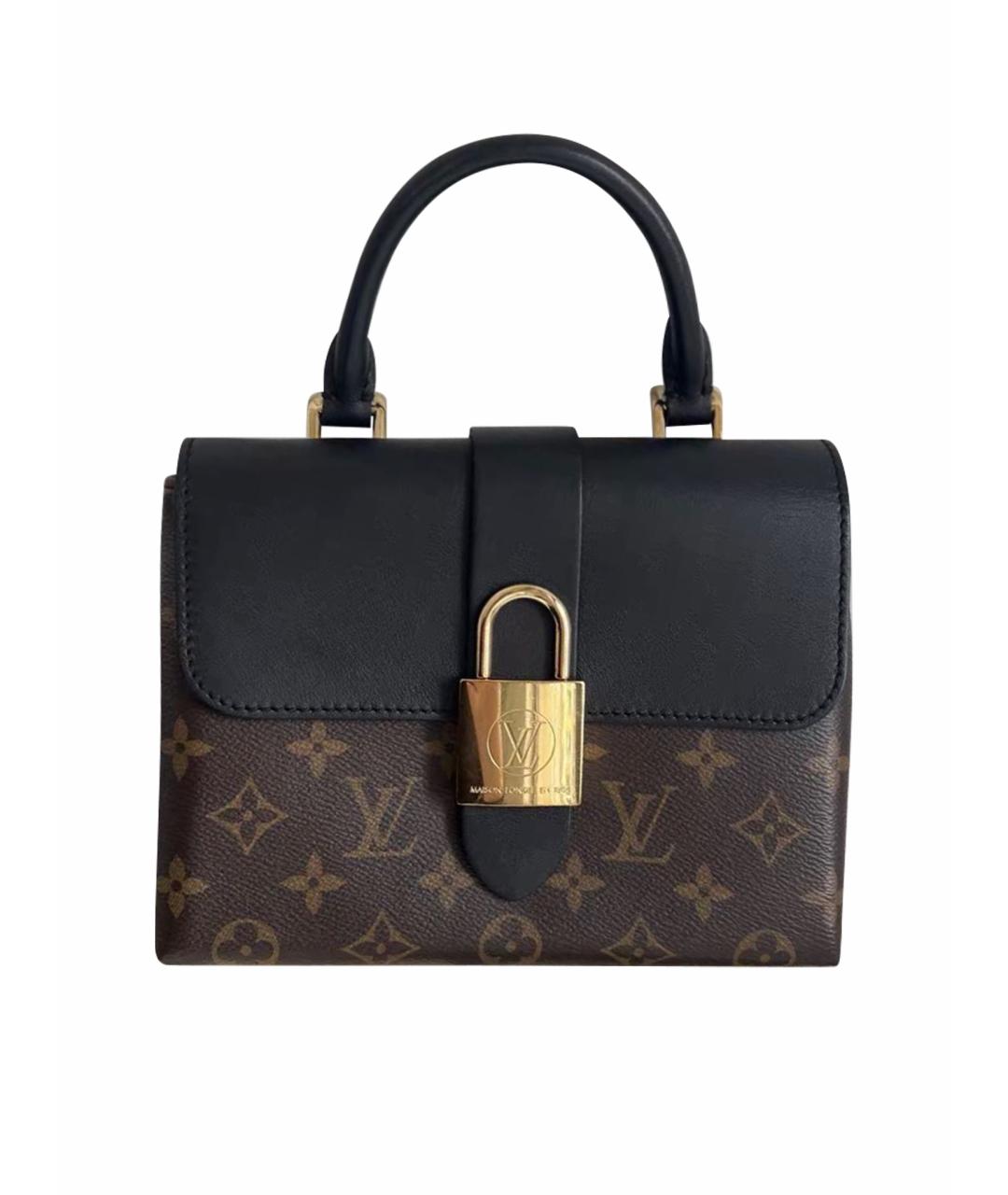 LOUIS VUITTON Черная кожаная сумка через плечо, фото 1