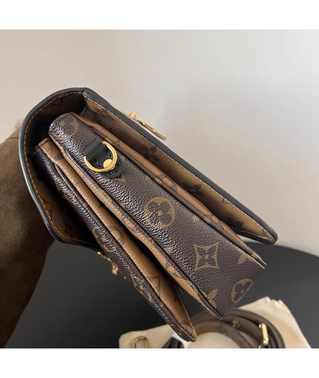 LOUIS VUITTON Коричневая сумка через плечо из канвы, фото 4