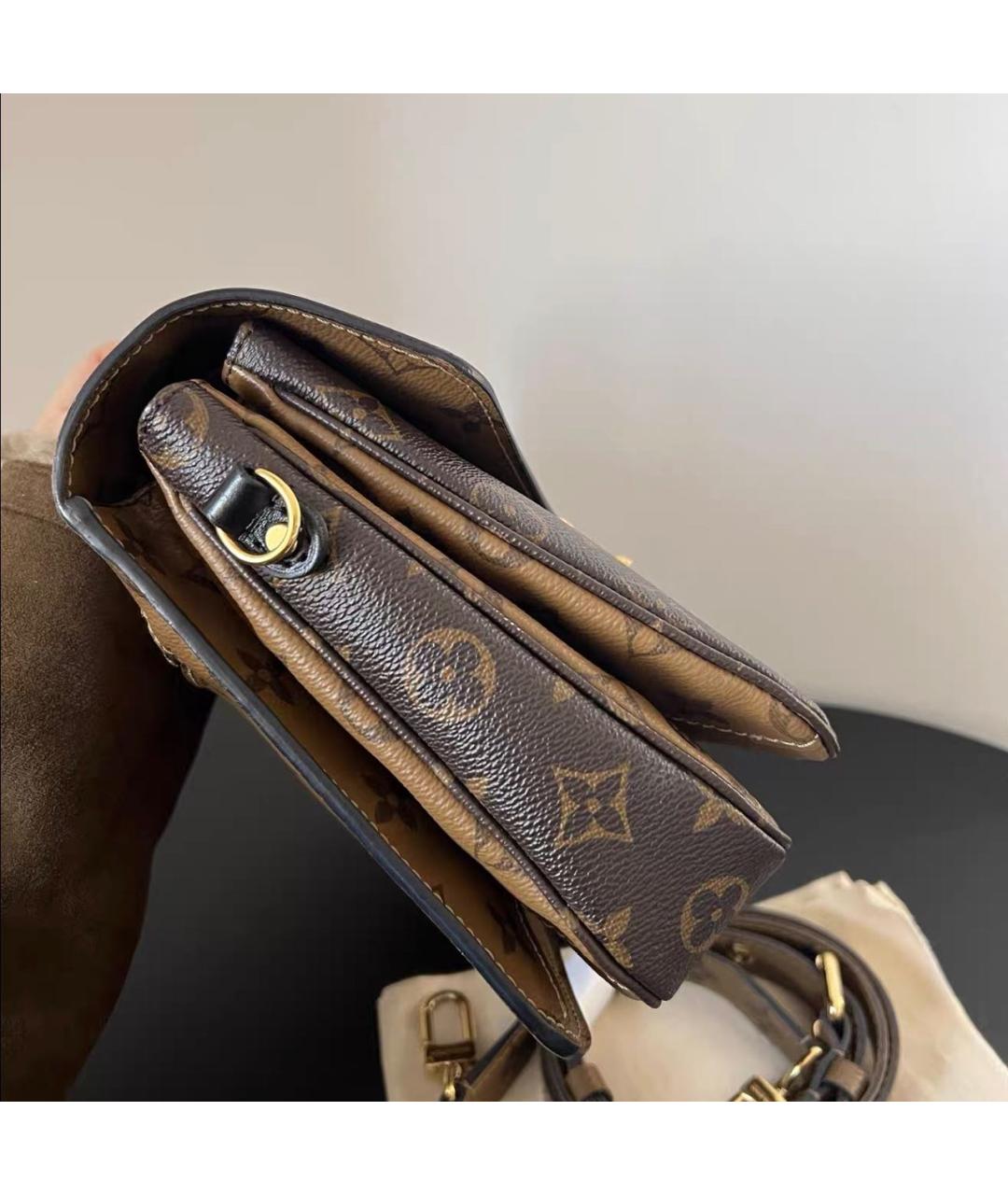 LOUIS VUITTON Коричневая сумка через плечо из канвы, фото 3