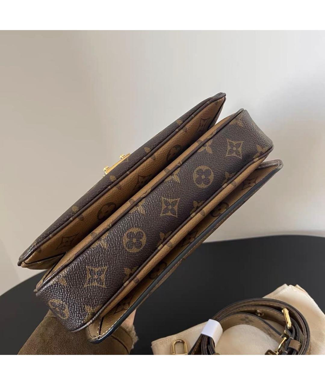 LOUIS VUITTON Коричневая сумка через плечо из канвы, фото 5