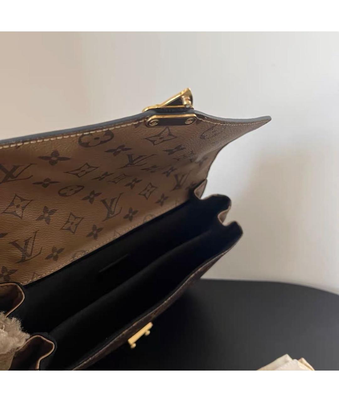 LOUIS VUITTON Коричневая сумка через плечо из канвы, фото 8