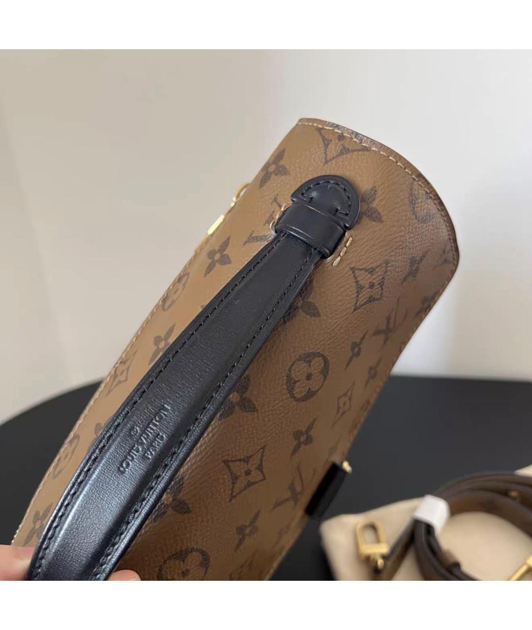 LOUIS VUITTON Коричневая сумка через плечо из канвы, фото 6