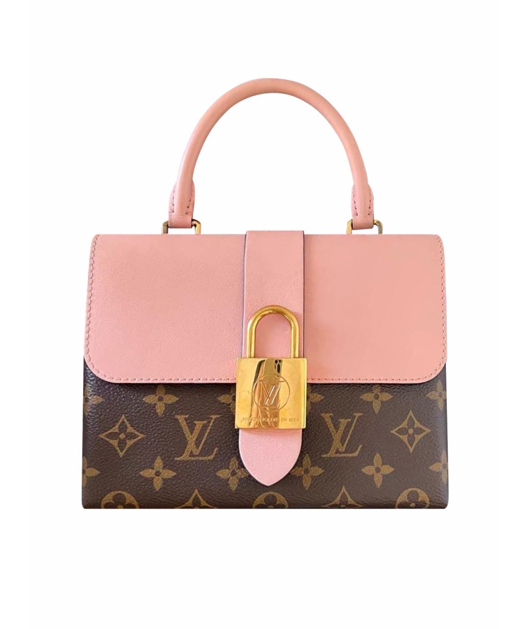 LOUIS VUITTON Розовая сумка с короткими ручками из канвы, фото 1