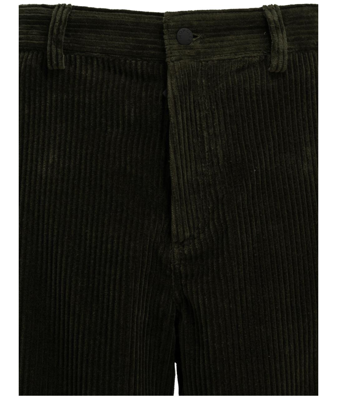 MONCLER GRENOBLE Хаки хлопковые повседневные брюки, фото 3