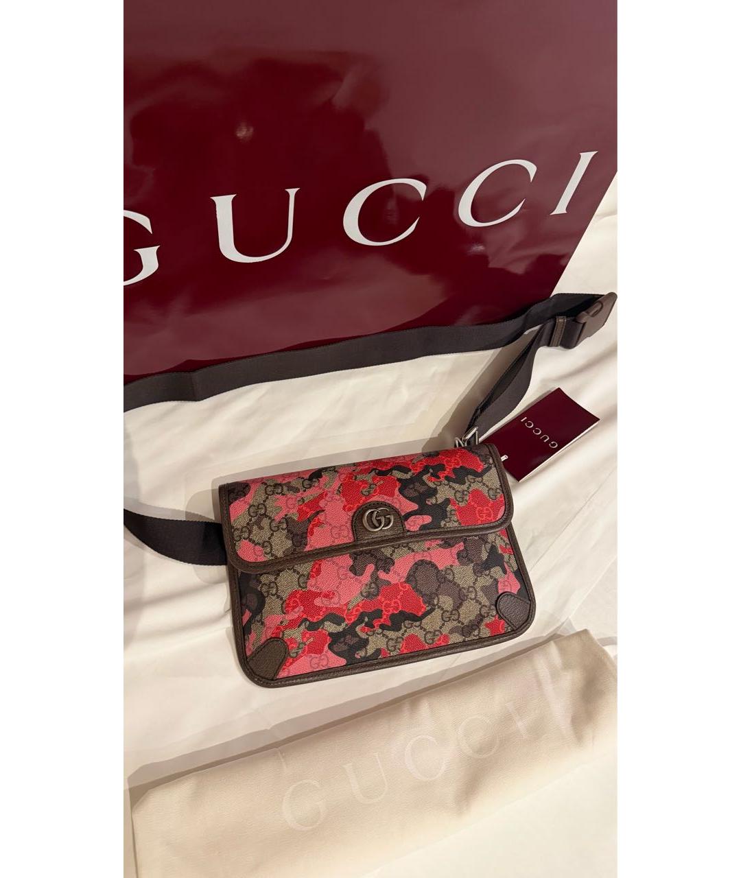 GUCCI Мульти поясная сумка из канвы, фото 3