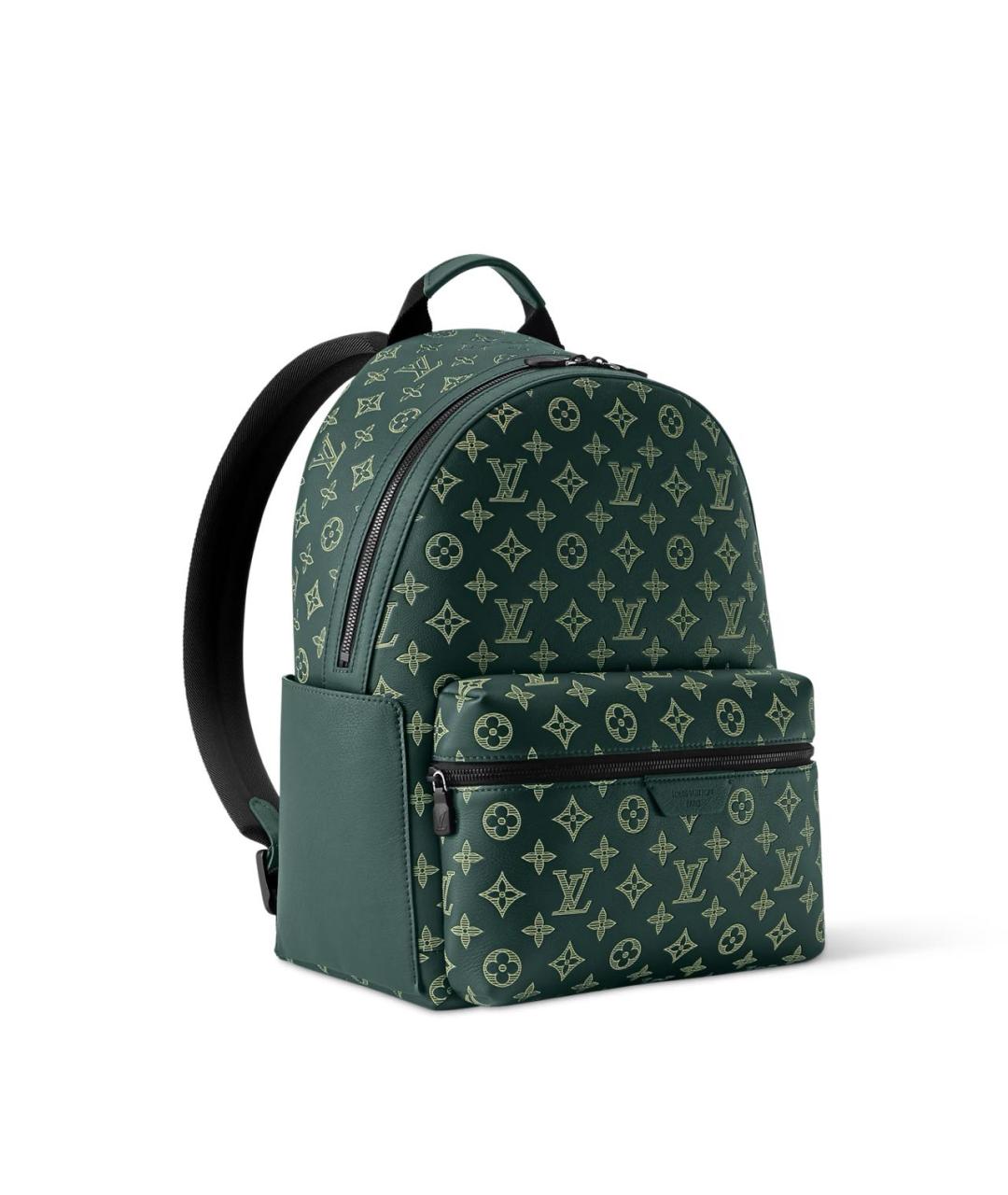 LOUIS VUITTON Зеленый кожаный рюкзак, фото 2