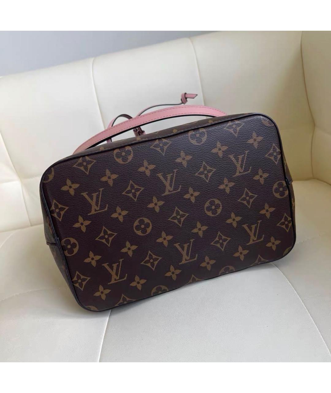 LOUIS VUITTON Розовая сумка тоут из канвы, фото 8