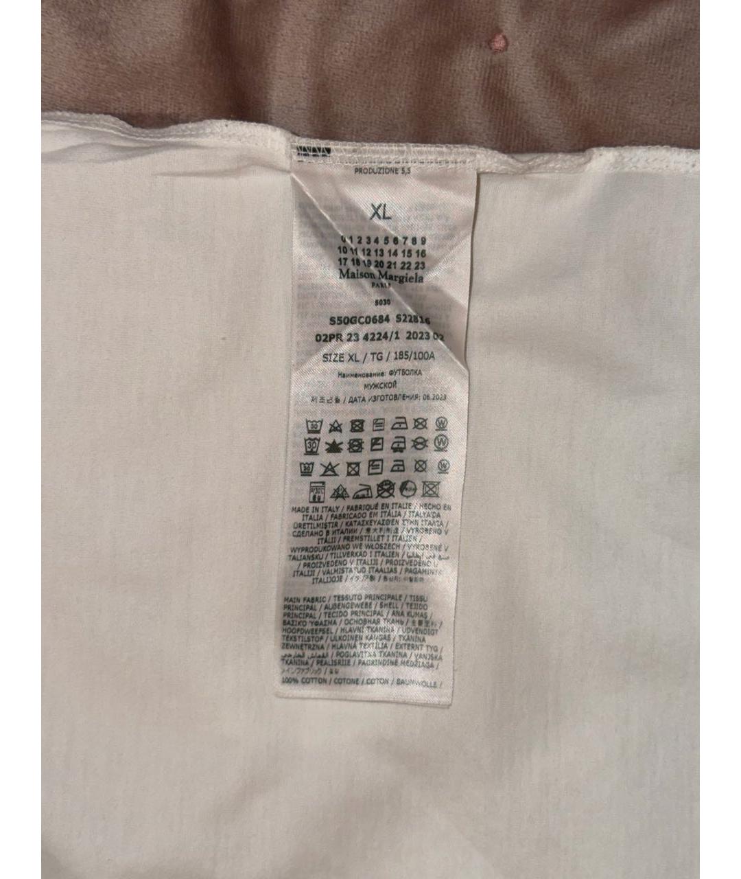 MAISON MARGIELA Белая хлопковая майка, фото 3