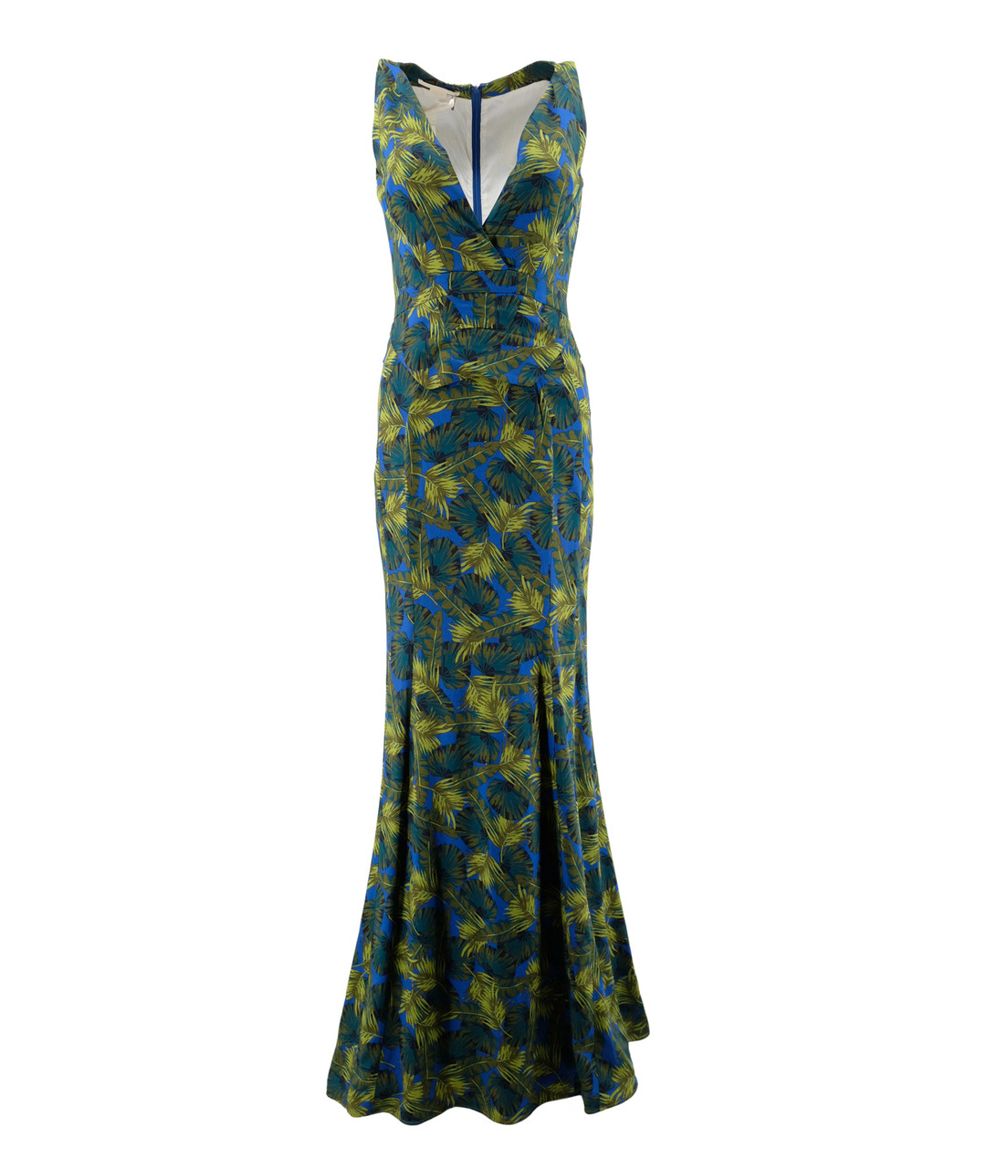 ANTONIO BERARDI Зеленые шелковое вечернее платье, фото 1