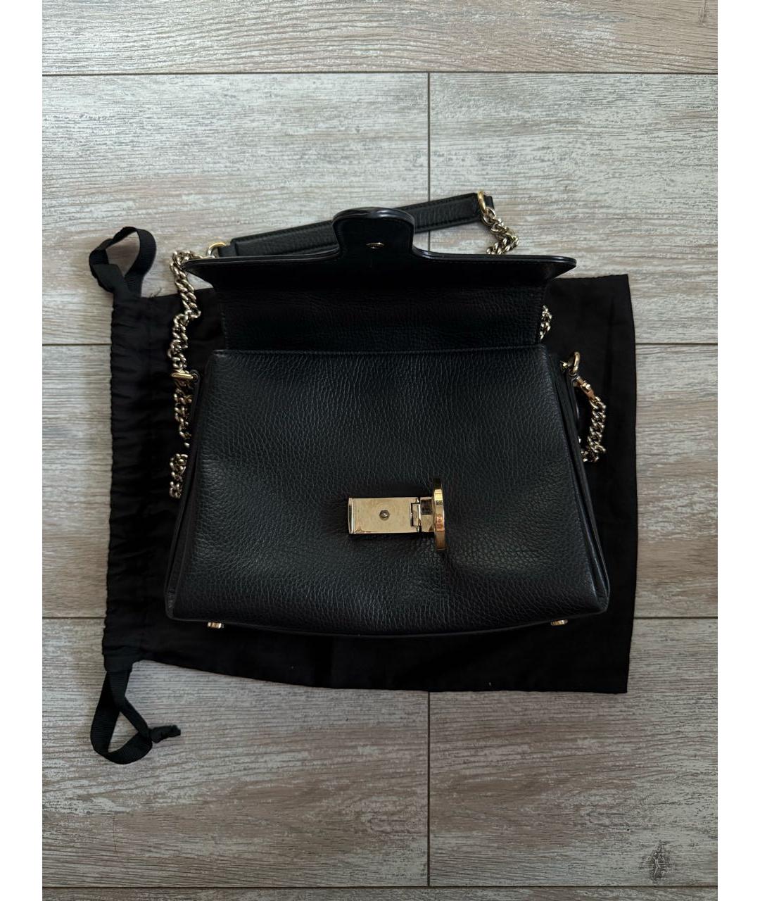 GUCCI Черная кожаная сумка на плечо, фото 3