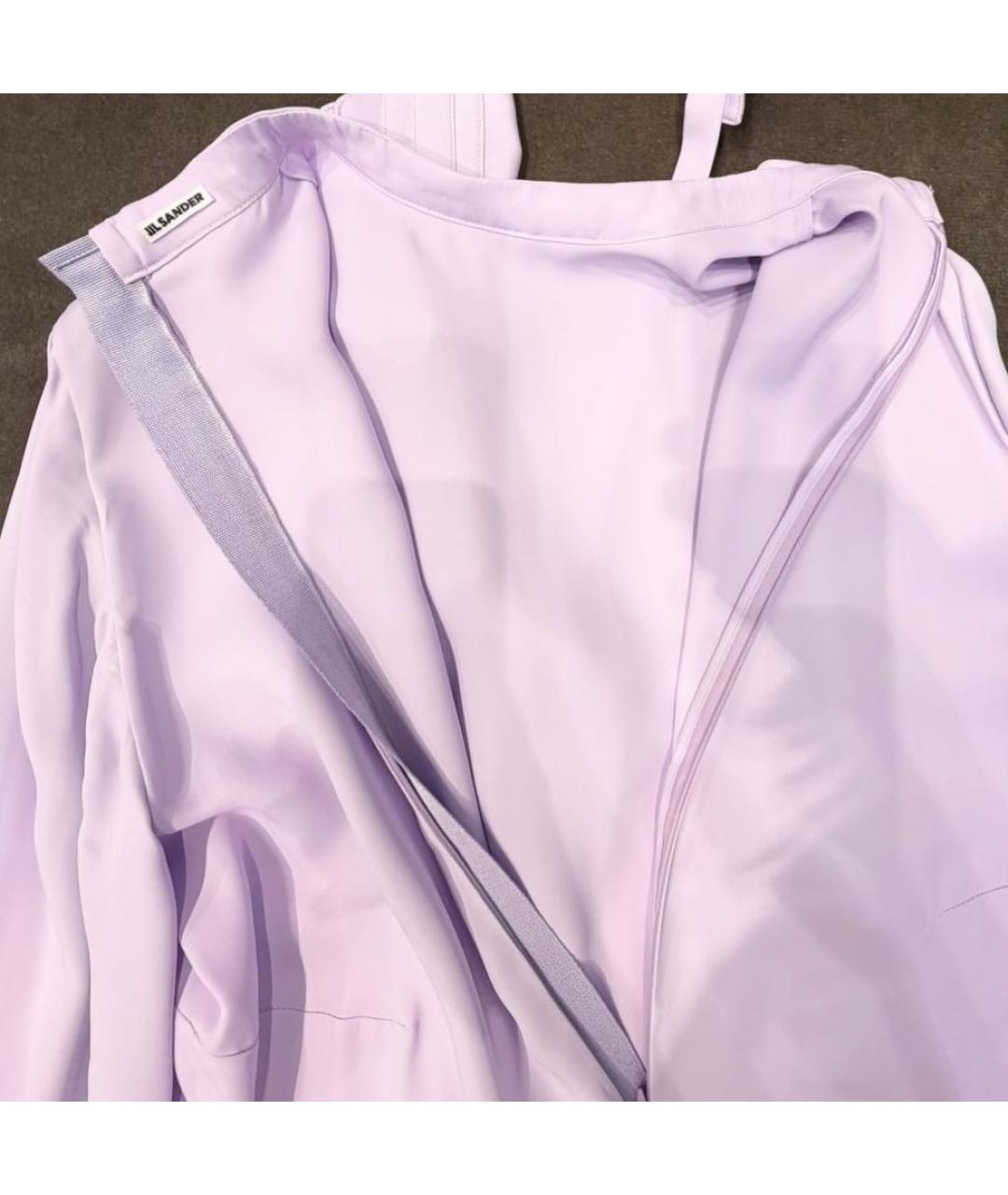JIL SANDER Фиолетовое вискозное платье, фото 3