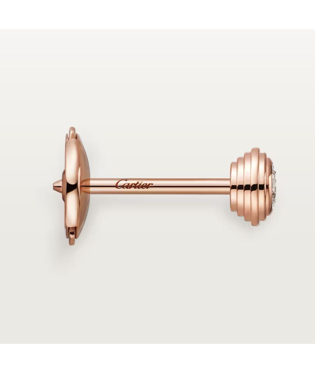 CARTIER Золотые серьги из розового золота, фото 3