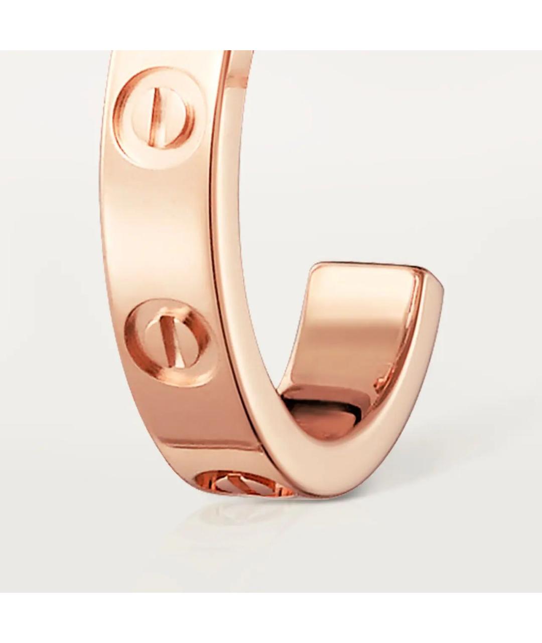 CARTIER Золотые серьги из розового золота, фото 2