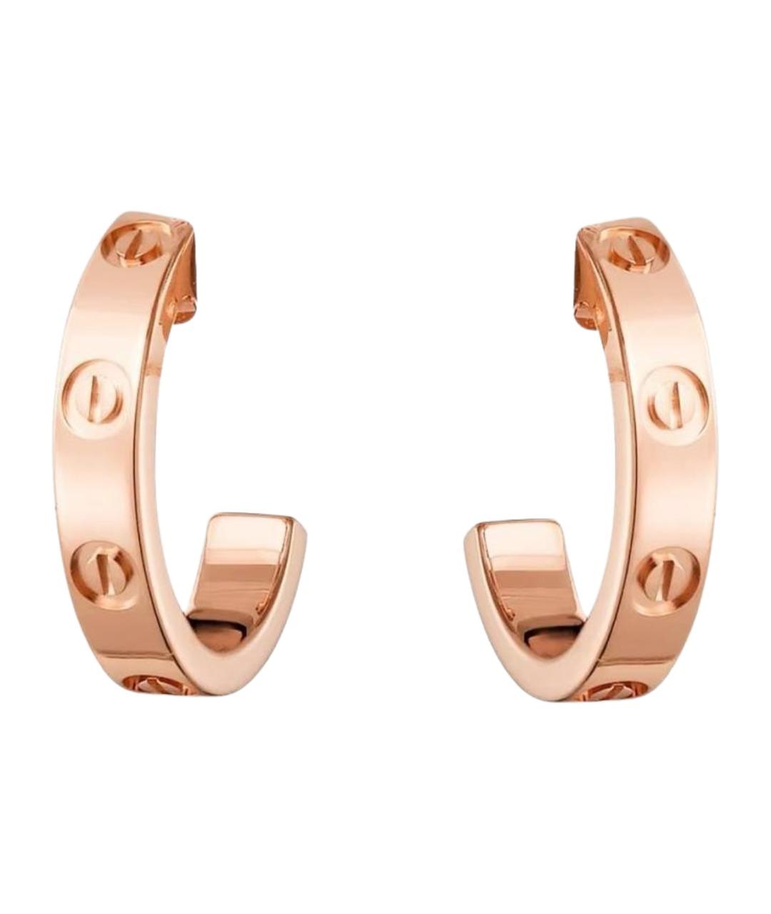 CARTIER Золотые серьги из розового золота, фото 1