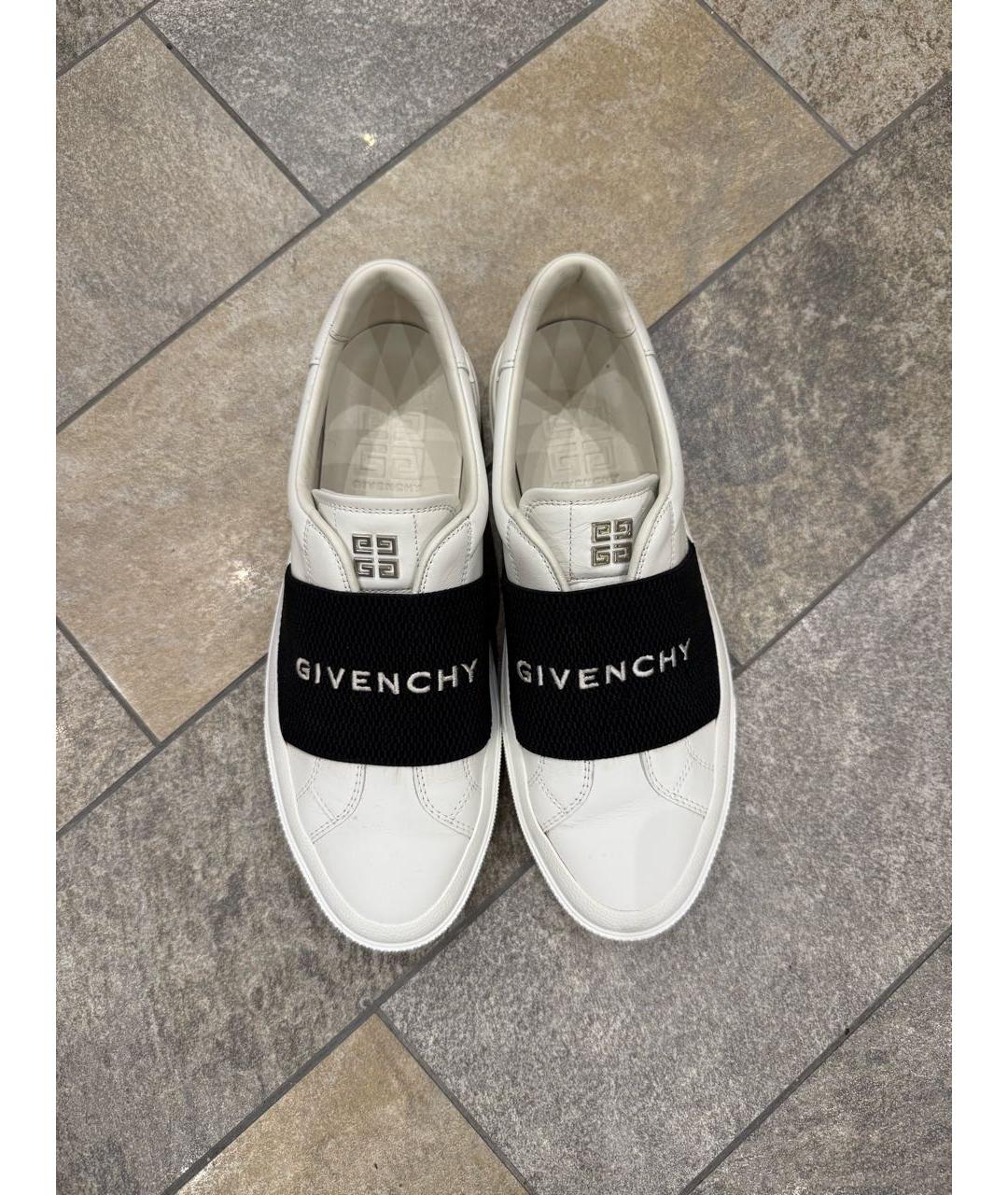 GIVENCHY Белые кожаные слипоны, фото 5