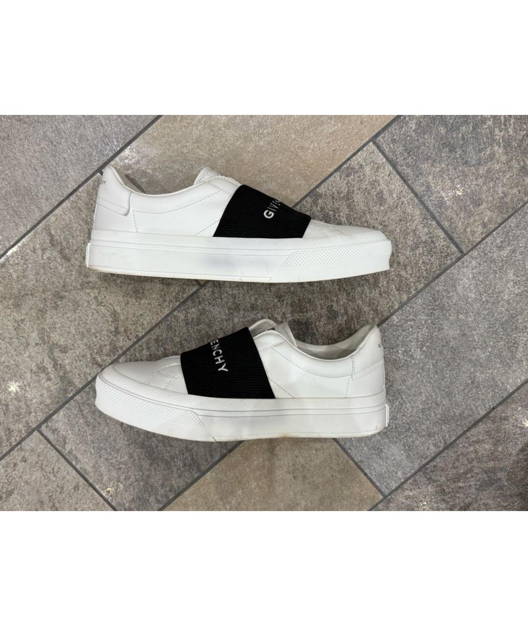 GIVENCHY Белые кожаные слипоны, фото 6