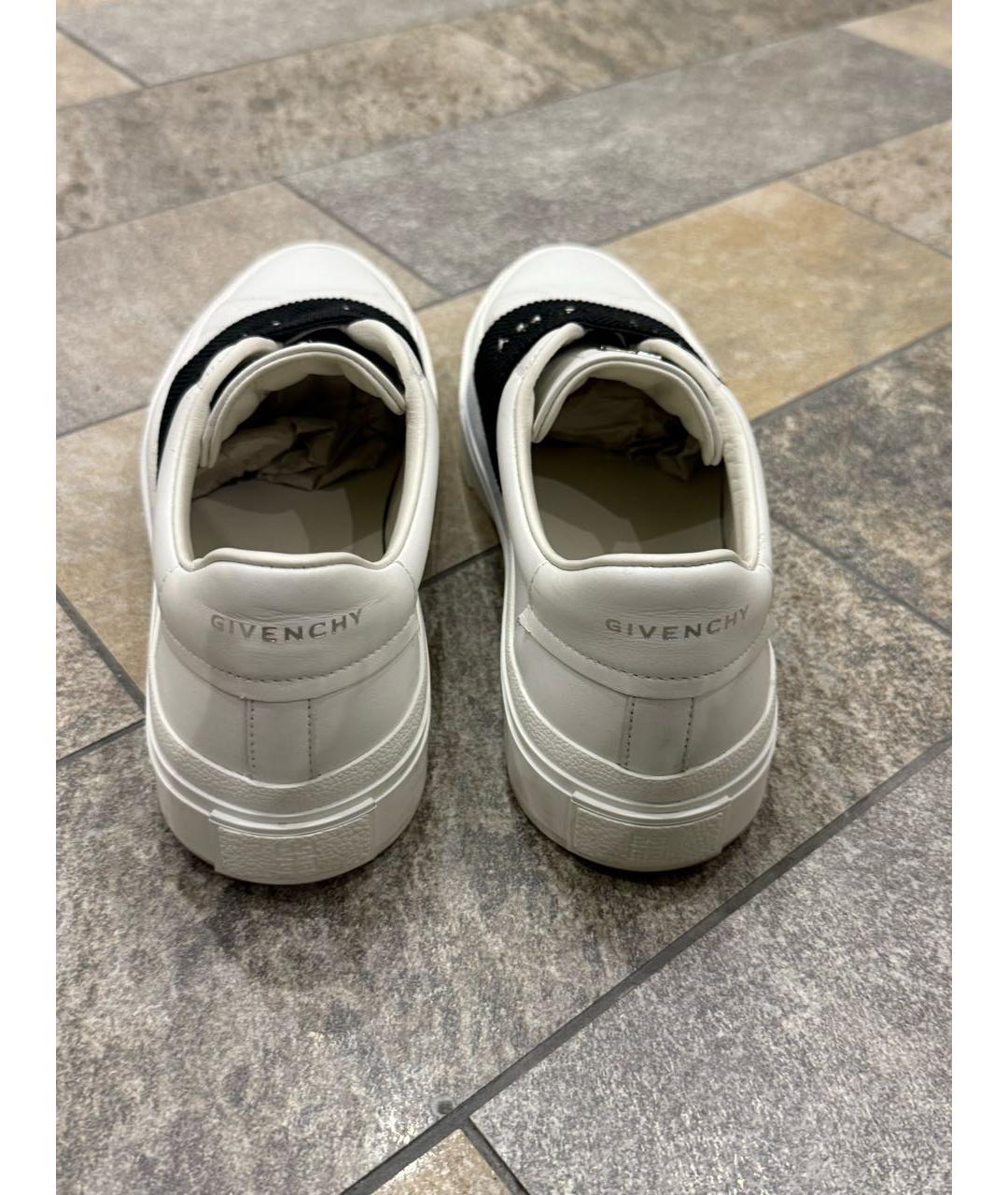 GIVENCHY Белые кожаные слипоны, фото 3