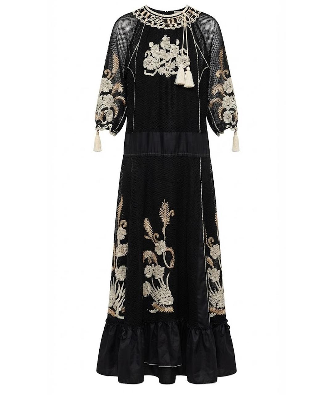 RED VALENTINO Черное полиамидовое вечернее платье, фото 1