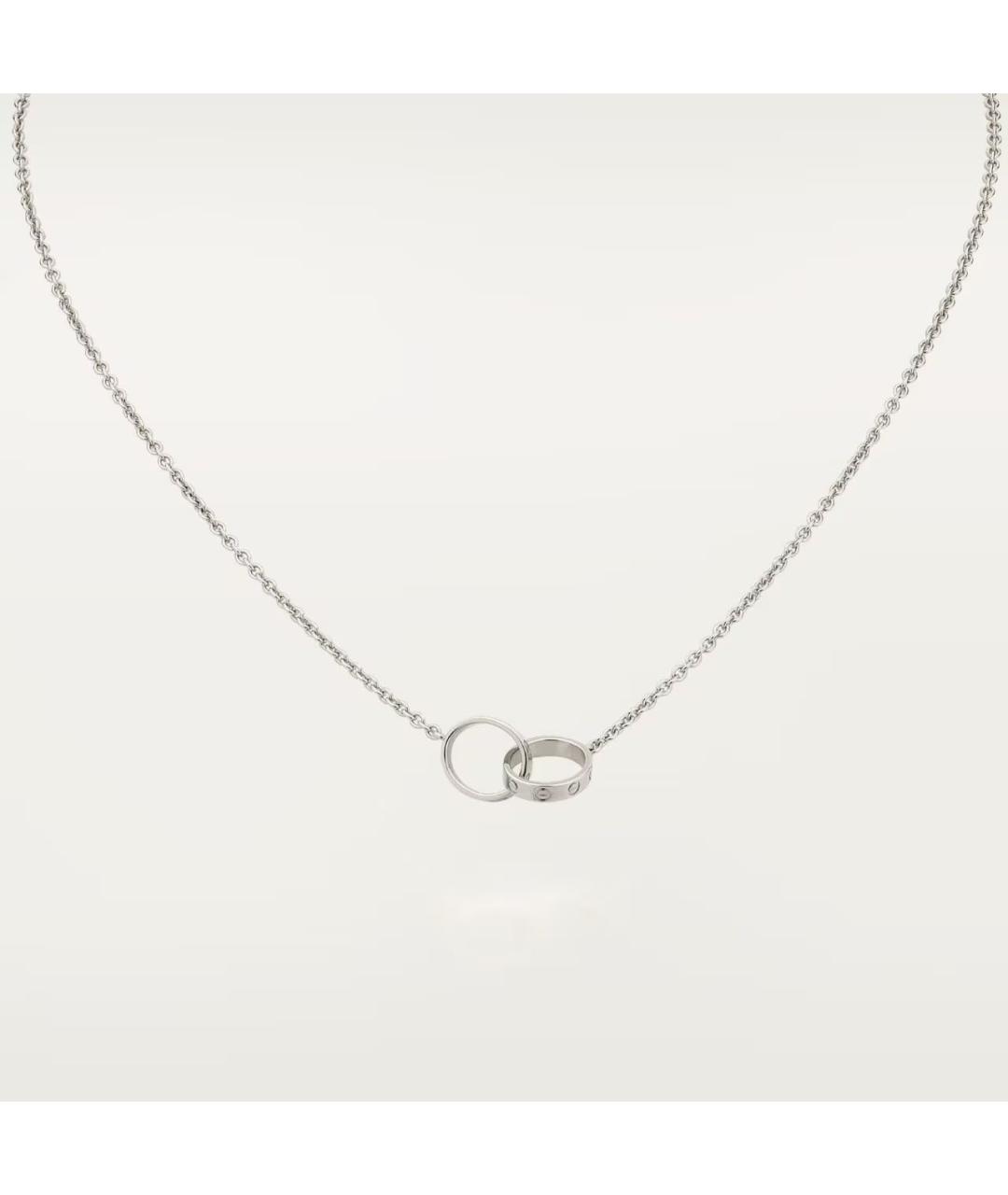 CARTIER Серебряное колье из белого золота, фото 6