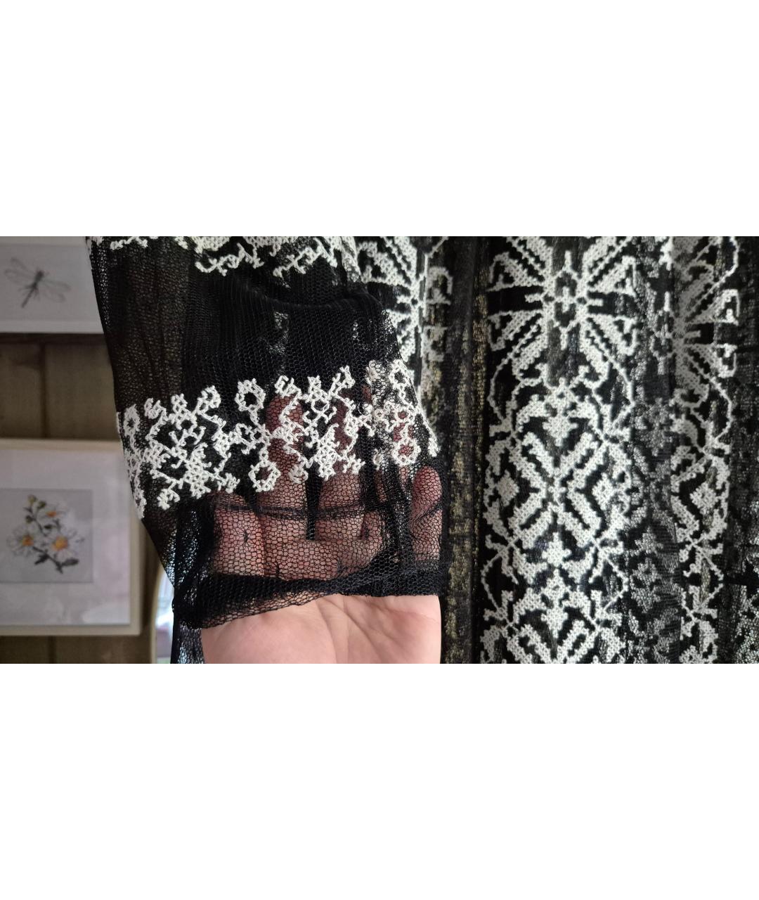 RED VALENTINO Черное полиамидовое вечернее платье, фото 4