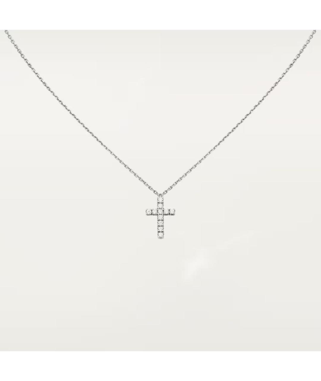 CARTIER Серебряное колье из белого золота, фото 6