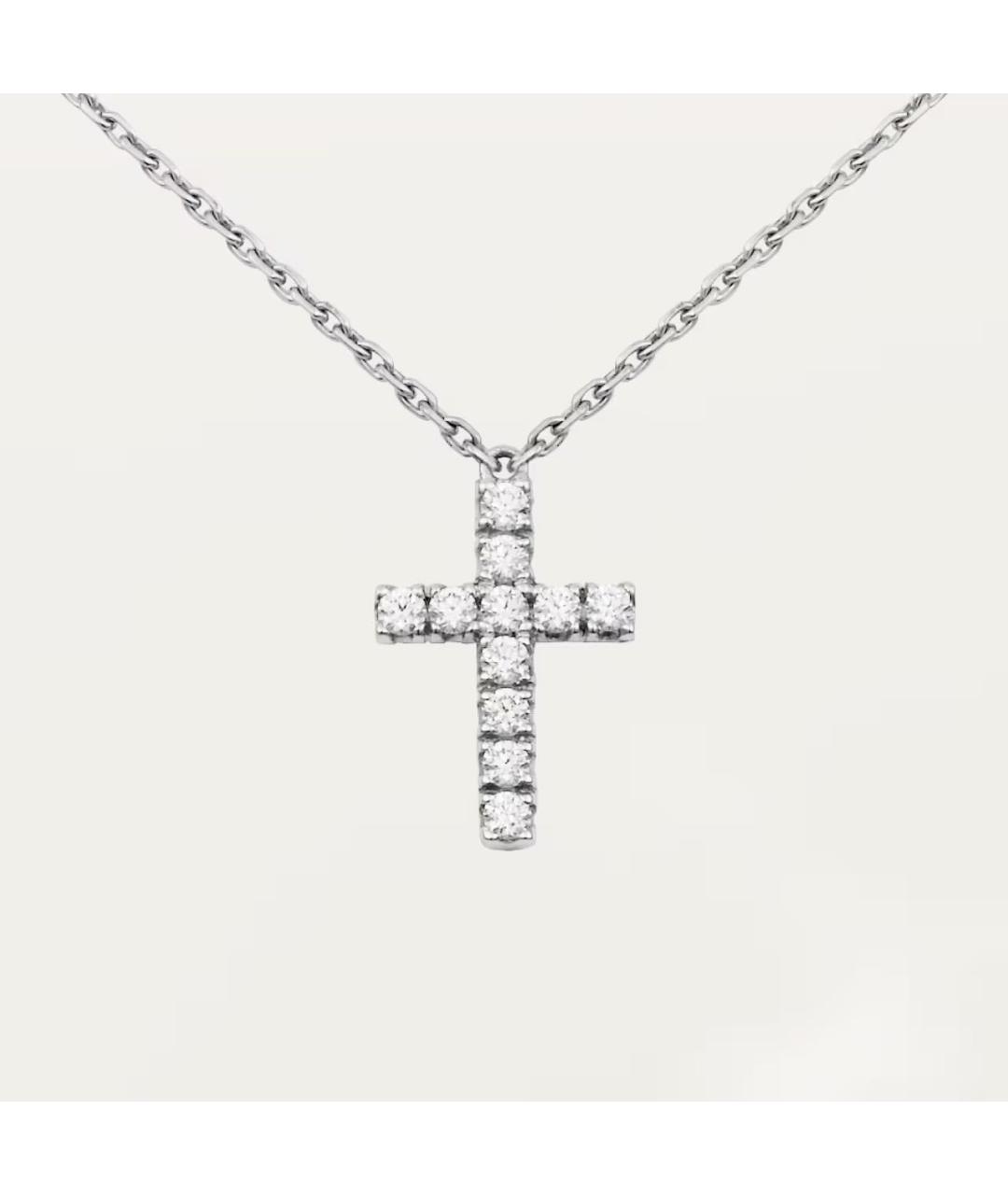 CARTIER Серебряное колье из белого золота, фото 3