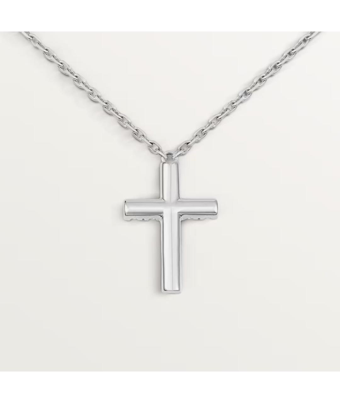 CARTIER Серебряное колье из белого золота, фото 4