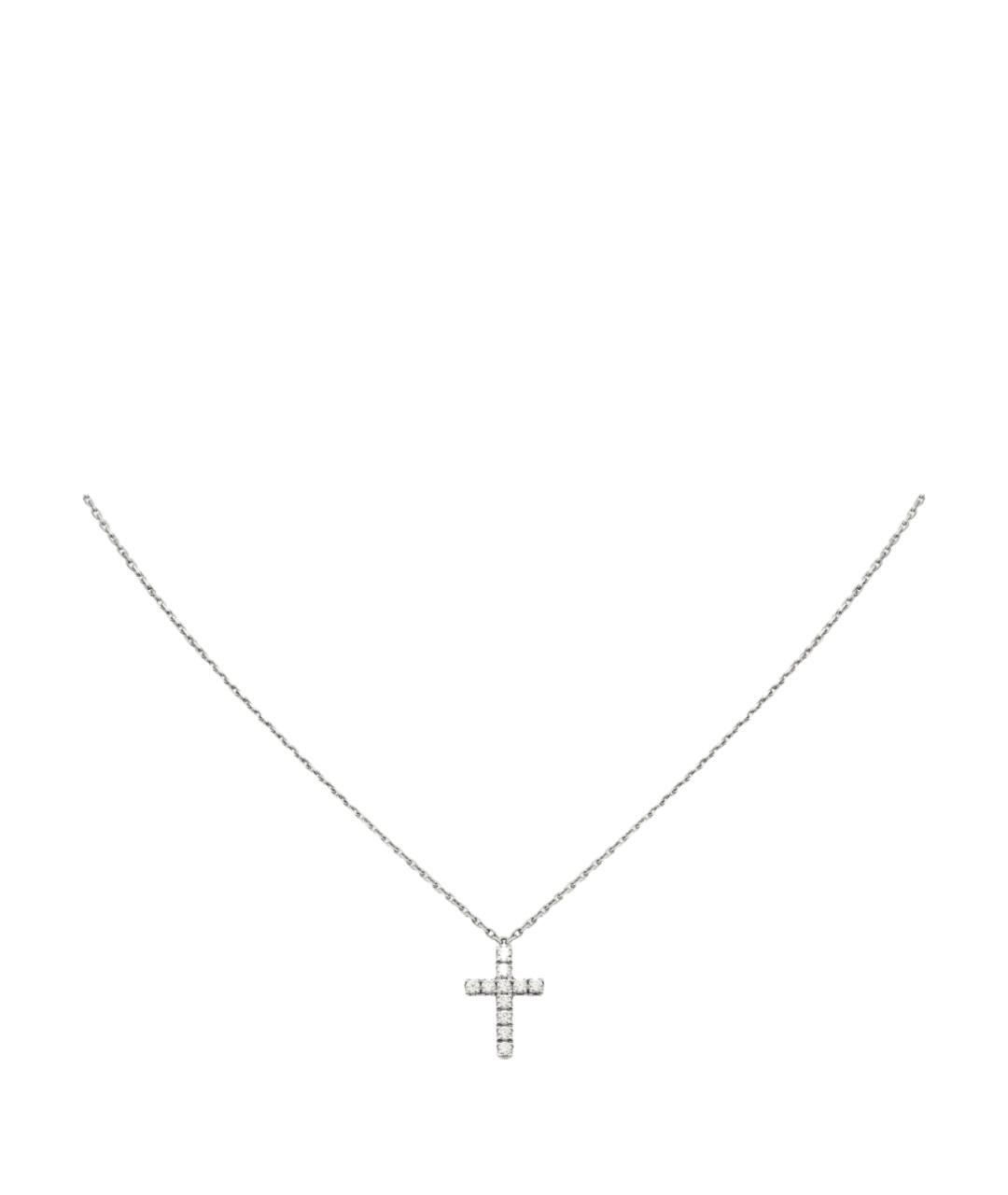 CARTIER Серебряное колье из белого золота, фото 1