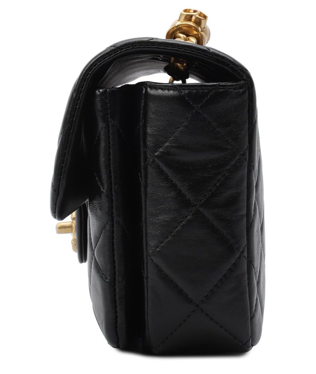 CHANEL Черная кожаная сумка тоут, фото 3