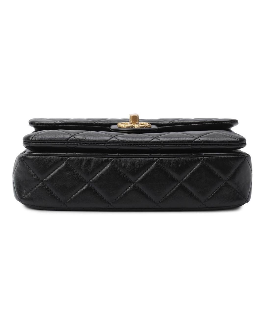CHANEL Черная кожаная сумка тоут, фото 5