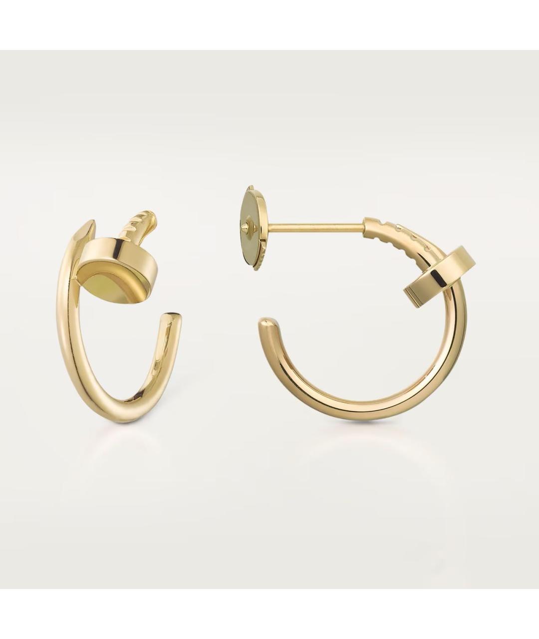 CARTIER Золотые серьги из желтого золота, фото 3