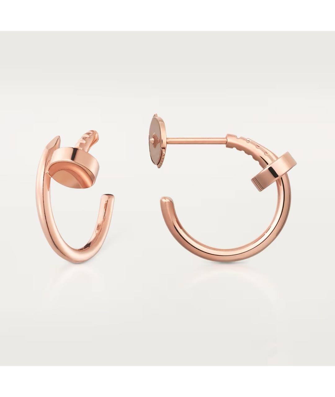 CARTIER Золотые серьги из розового золота, фото 3