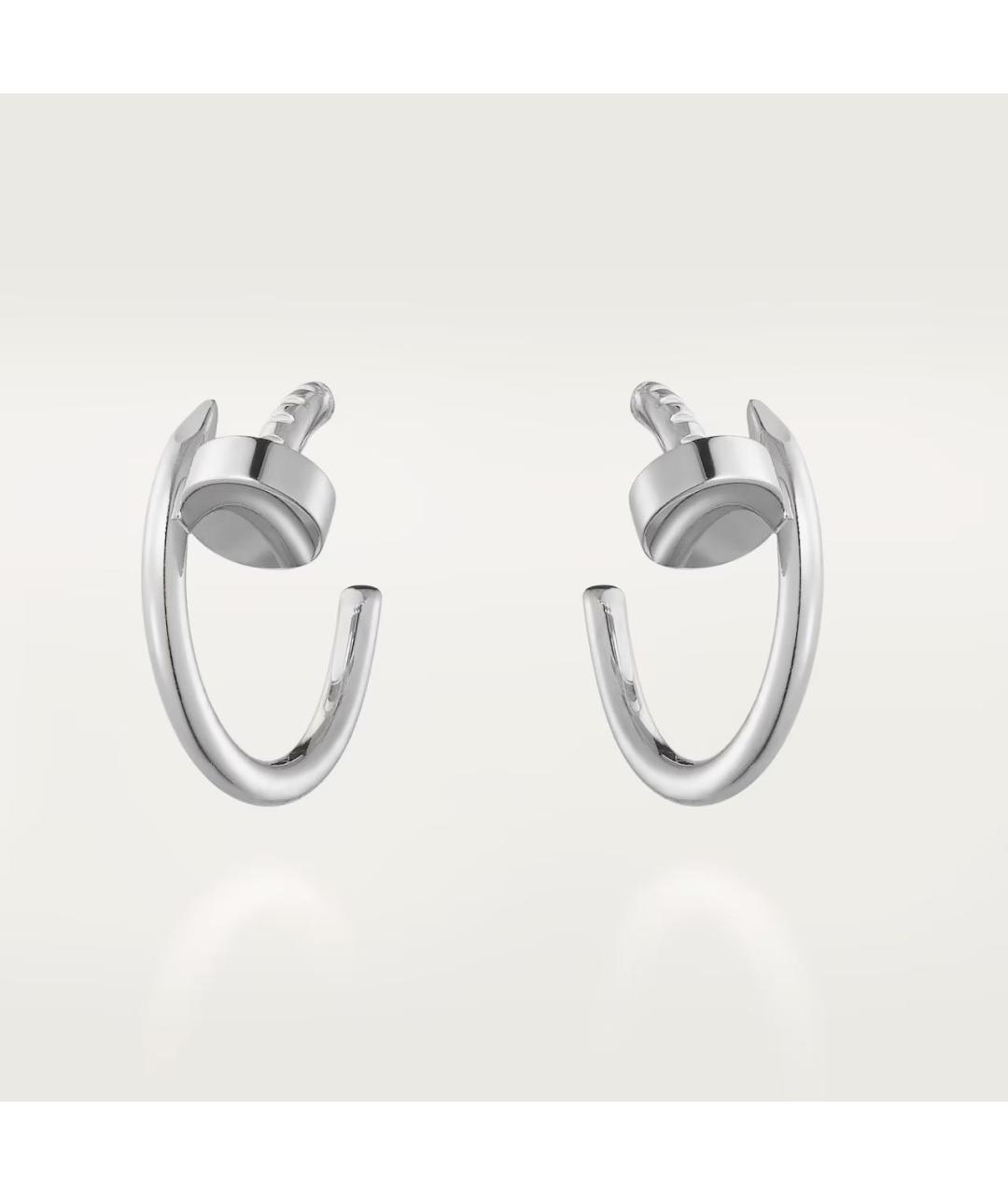 CARTIER Серебряные серьги из белого золота, фото 5