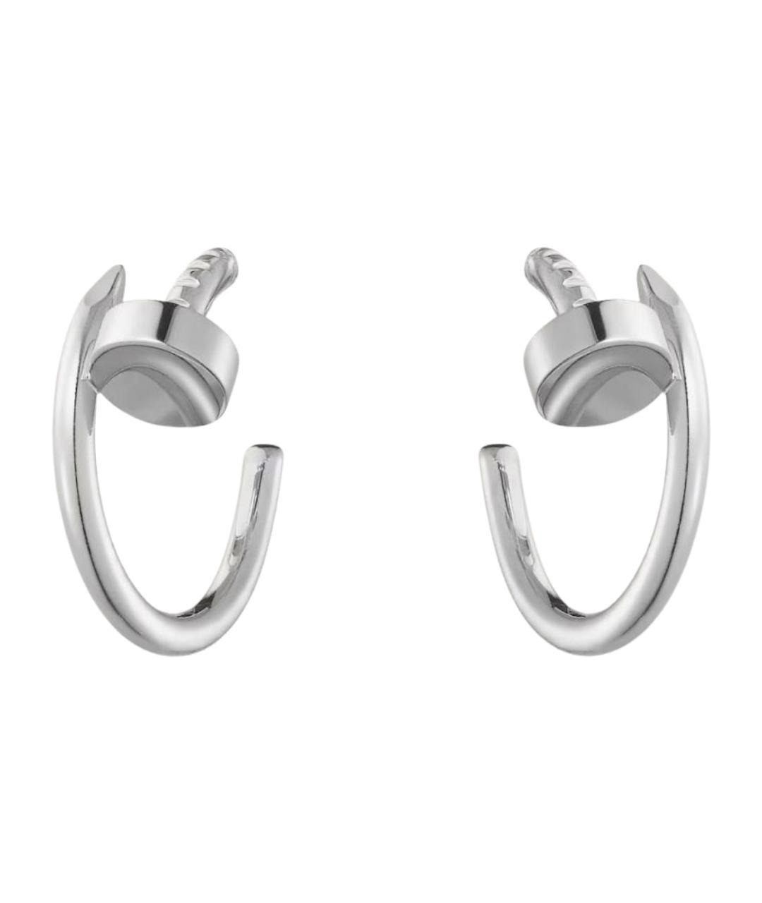 CARTIER Серебряные серьги из белого золота, фото 1