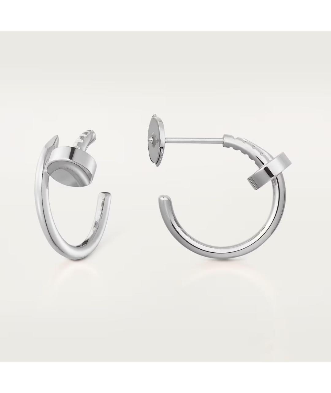 CARTIER Серебряные серьги из белого золота, фото 3