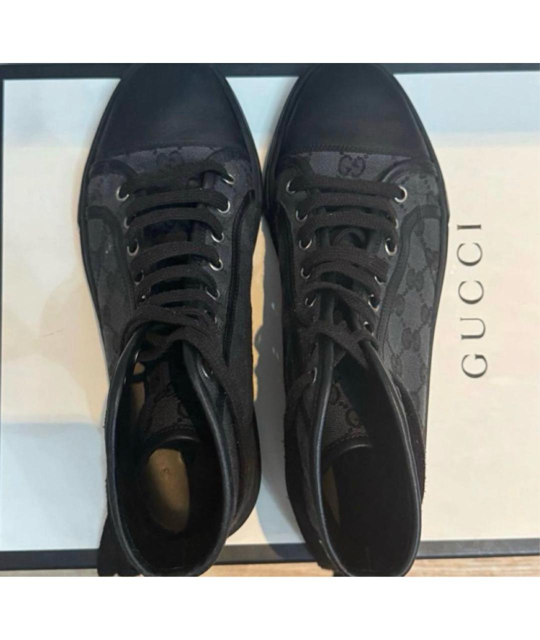 GUCCI Черные кеды, фото 2