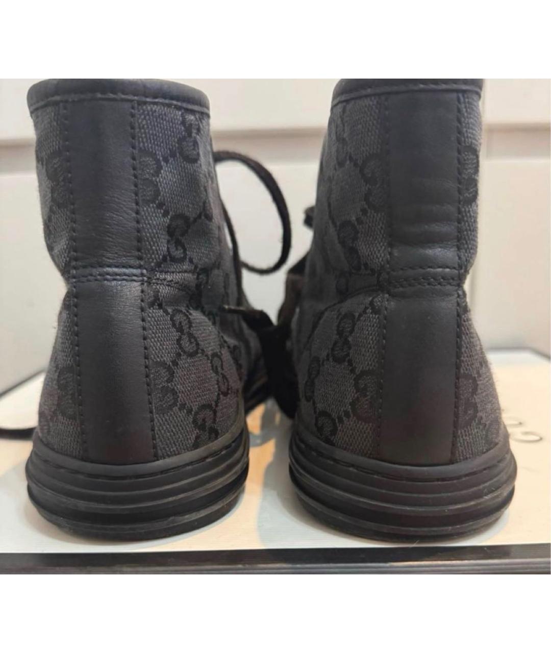 GUCCI Черные кеды, фото 3