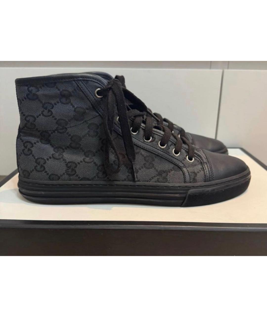 GUCCI Черные кеды, фото 4