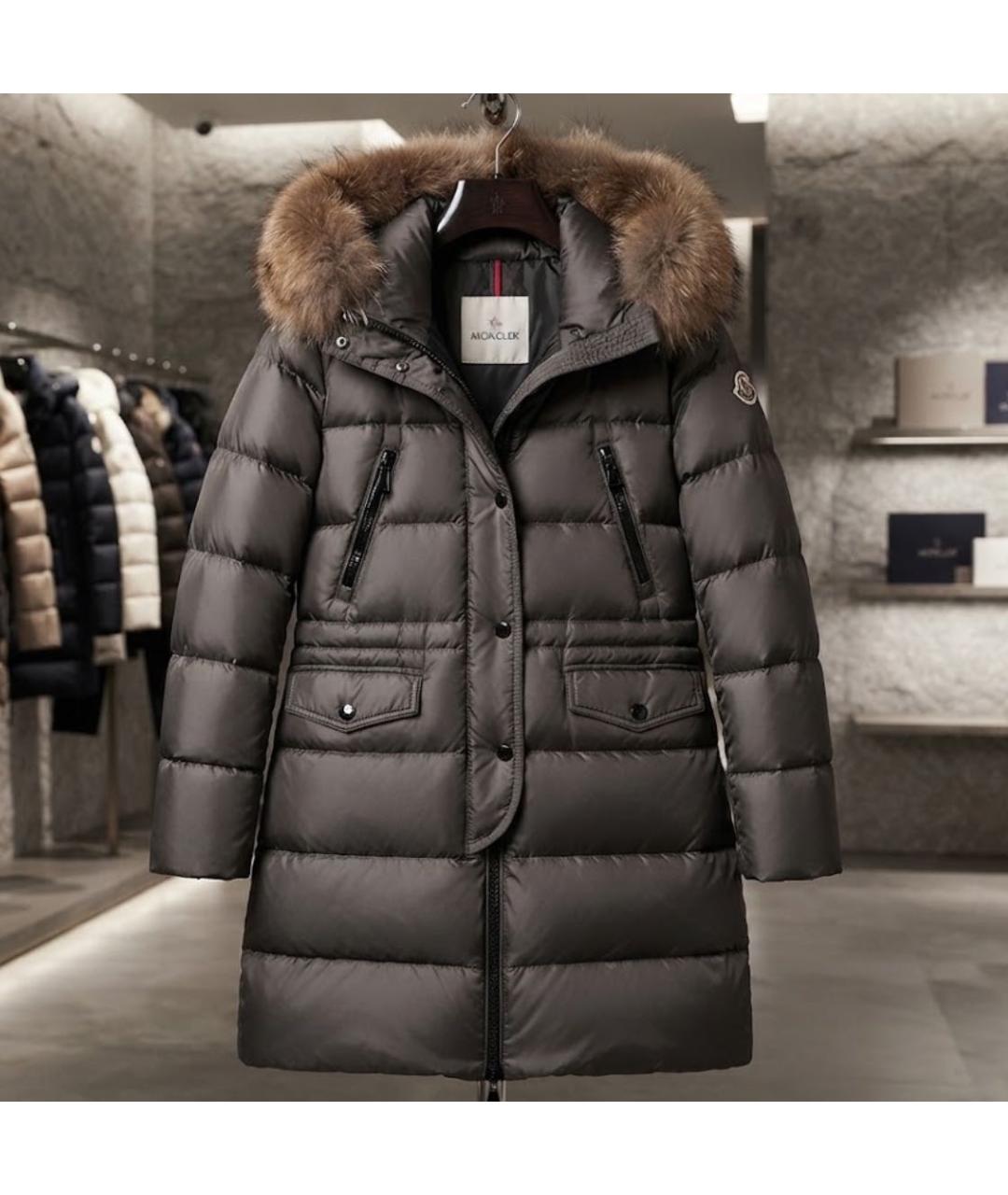 MONCLER Хаки куртка, фото 9