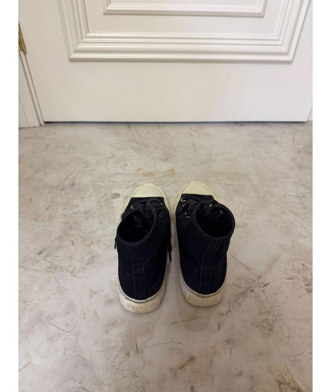 PRADA Черные кеды, фото 5