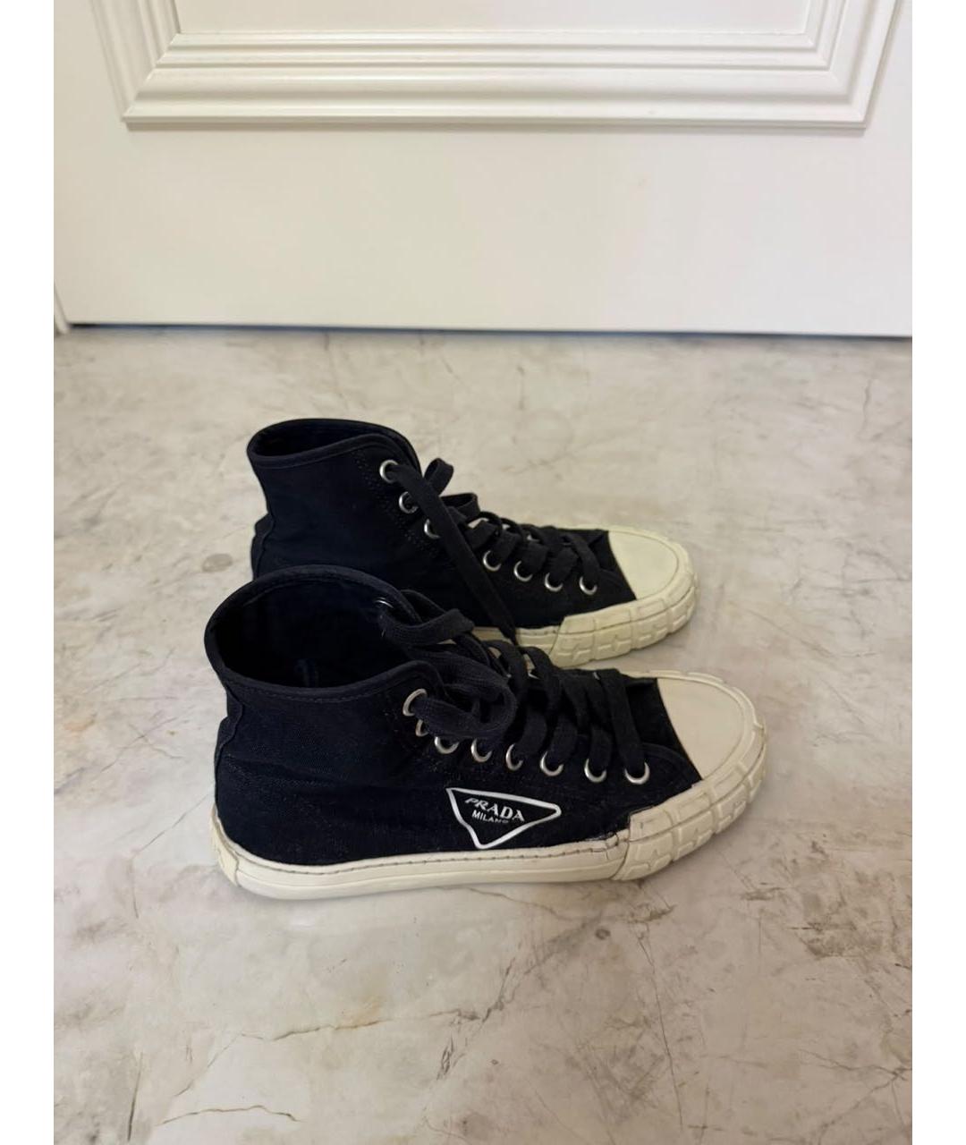 PRADA Черные кеды, фото 6
