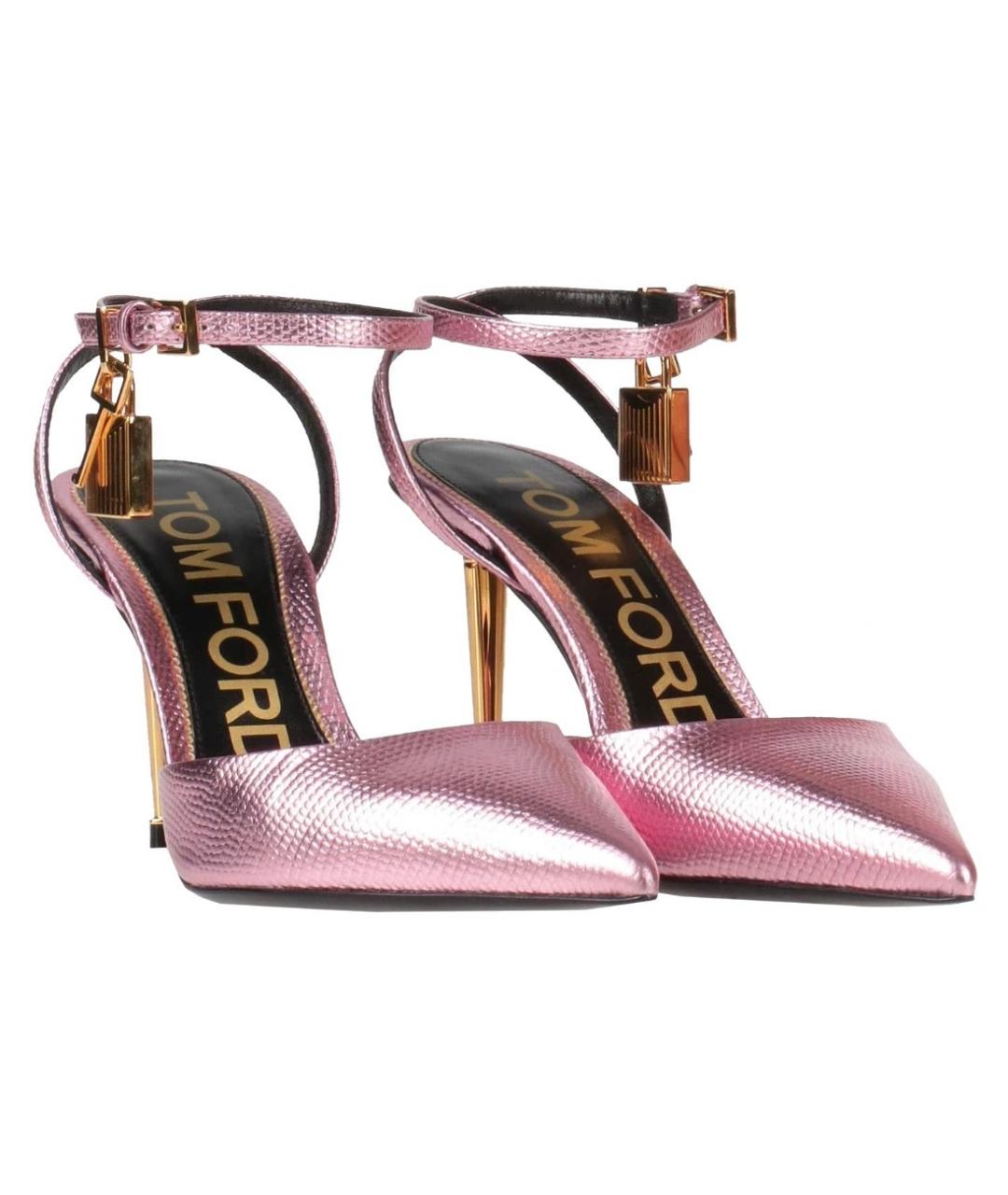 TOM FORD Розовые кожаные туфли, фото 2