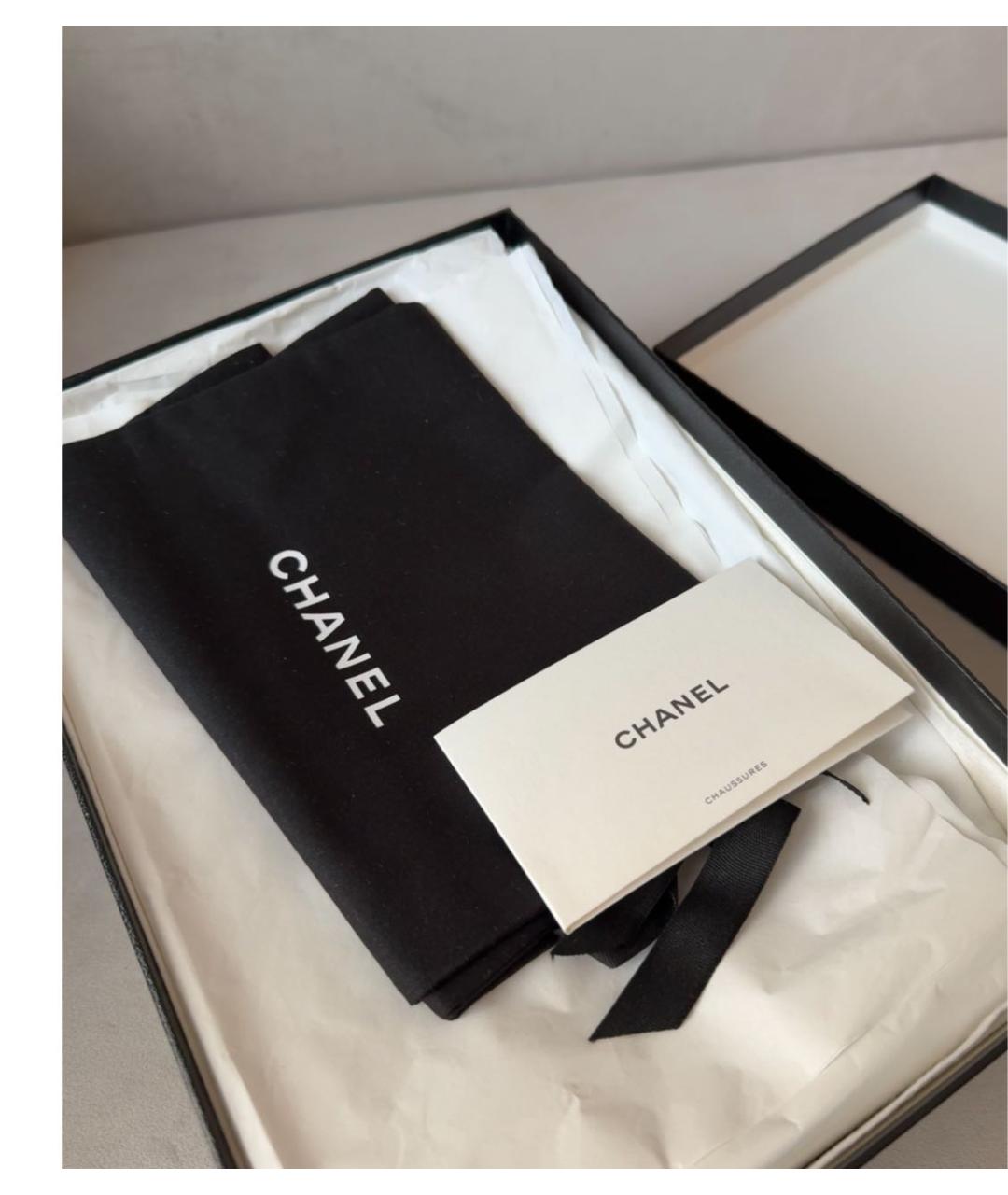 CHANEL Белые кожаные балетки, фото 4