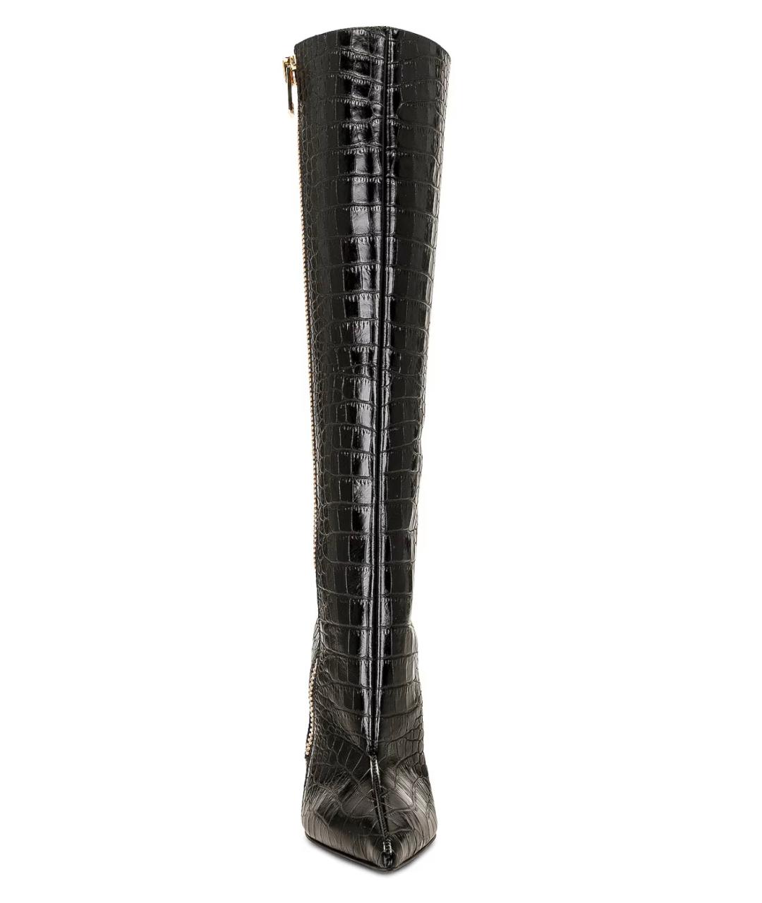 TOM FORD Черные кожаные сапоги, фото 4