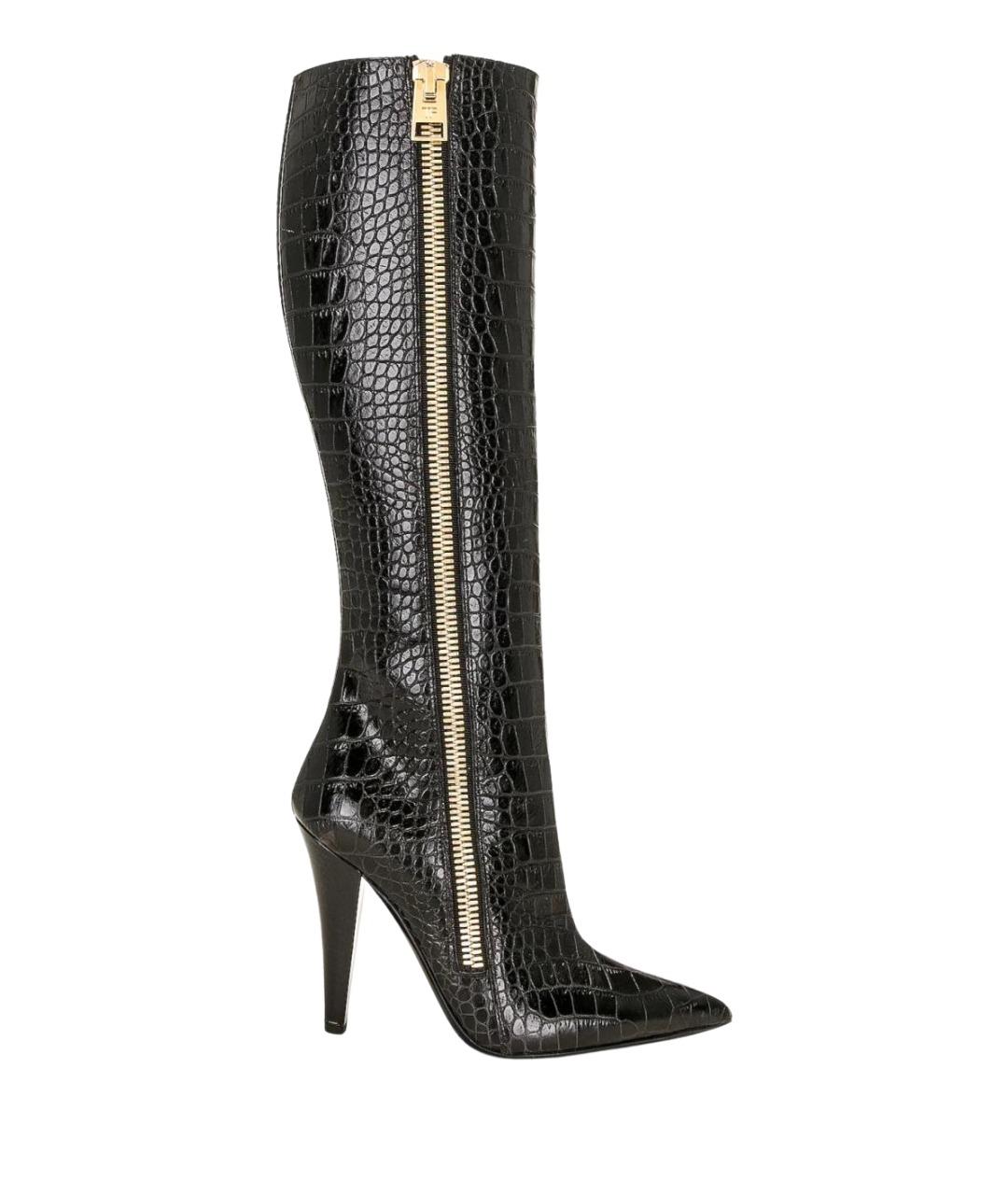 TOM FORD Черные кожаные сапоги, фото 1